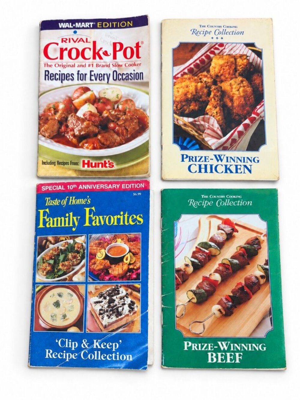 Vintage Cookbook Lot 4 Taste of Home Rival Crock Pot Country Cooking